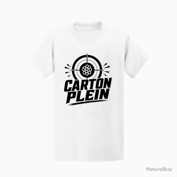 T-shirt Tir Sportif Carton plein Blanc