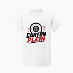 T-shirt Tir Sportif Carton plein Blanc / Orange