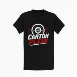 T-shirt Tir Sportif Carton plein Noir / Orange