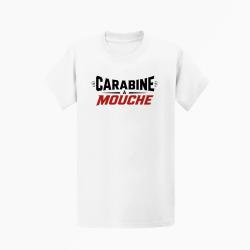T-shirt Tir Sportif Carabine &agrave; mouche Blanc / Orange