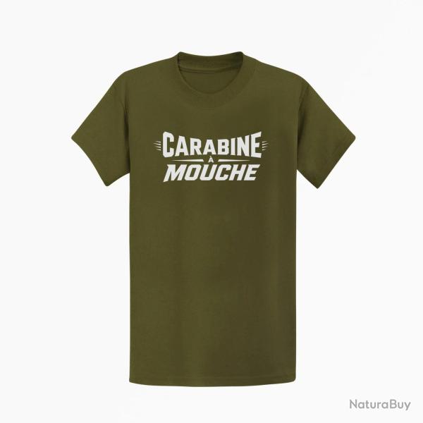 T-shirt Tir Sportif Carabine � mouche Kaki / Blanc