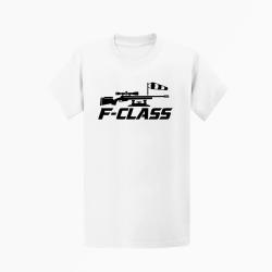 T-shirt Tir Sportif F-Class Carabine et manche &agrave; air Blanc