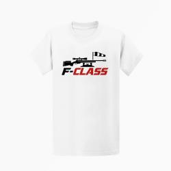T-shirt Tir Sportif F-Class Carabine et manche &agrave; air Blanc / Orange