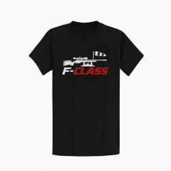 T-shirt Tir Sportif F-Class Carabine et manche &agrave; air Noir / Orange