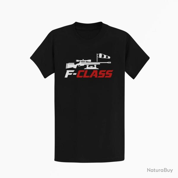 T-shirt Tir Sportif F-Class Carabine et manche � air Noir / Orange