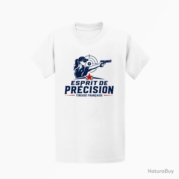 T-shirt Tir Sportif Esprit de pr�cision Blanc / Orange