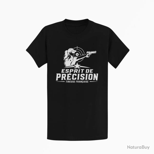 T-shirt Tir Sportif Esprit de pr�cision Noir