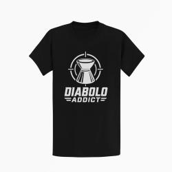 T-shirt Tir Sportif Diabolo Addict Noir