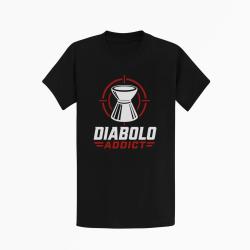 T-shirt Tir Sportif Diabolo Addict Noir / Orange