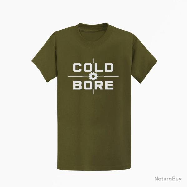 T-shirt Tir Sportif Cold Bore Impact Kaki / Blanc