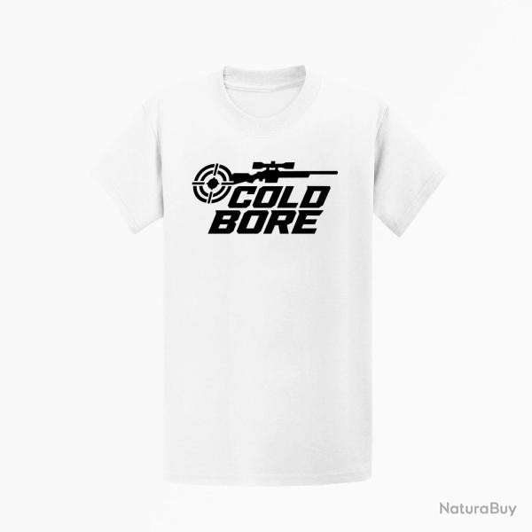 T-shirt Tir Sportif Cold Bore Carabine Blanc
