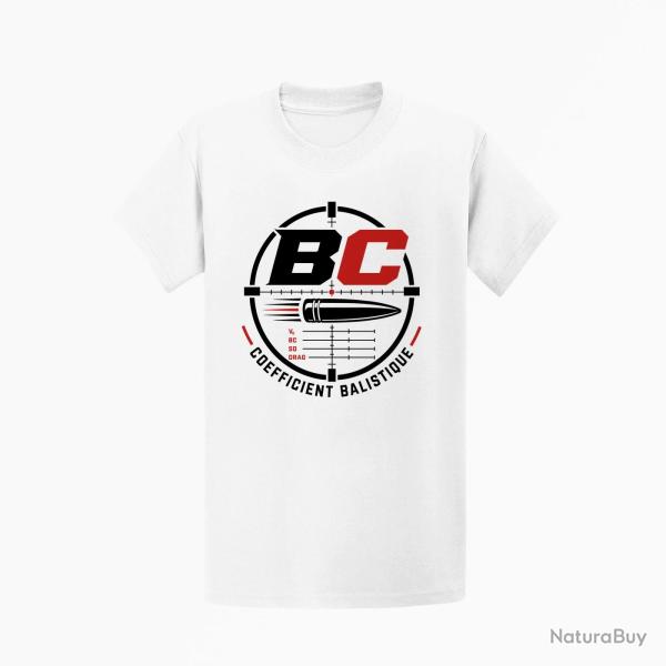 T-shirt Tir Sportif Coefficient balistique Blanc / Orange
