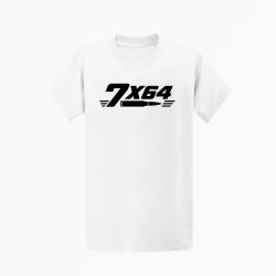 T-shirt Tir Sportif Calibre 7&times;64 Blanc