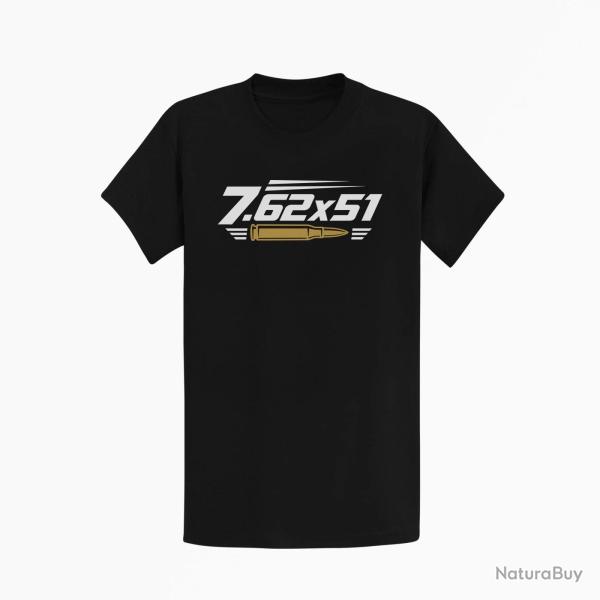 T-shirt Tir Sportif Calibre 7.62�51 Noir / Orange