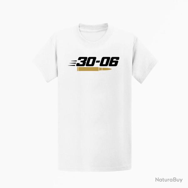 T-shirt Tir Sportif Calibre 30-06 Blanc / Orange