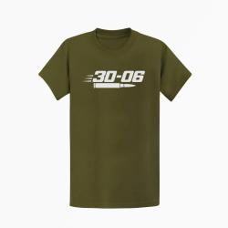 T-shirt Tir Sportif Calibre 30-06 Kaki / Blanc
