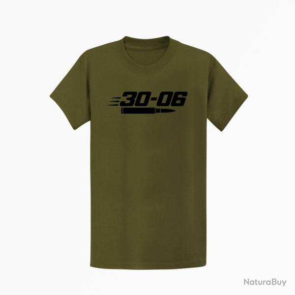 T-shirt Tir Sportif Calibre 30-06 Kaki / Noir