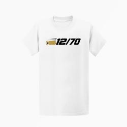 T-shirt Tir Sportif Calibre 12 12-70 Blanc / Orange