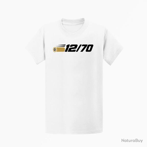 T-shirt Tir Sportif Calibre 12 12-70 Blanc / Orange