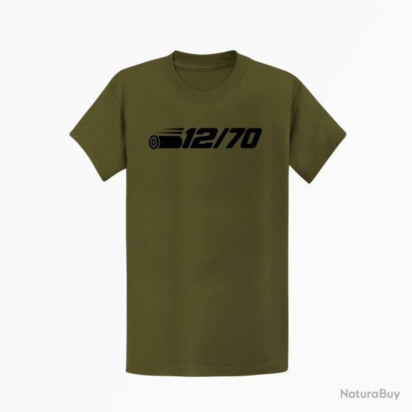 T-shirt Tir Sportif Calibre 12 12-70 Kaki / Noir