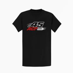 T-shirt Tir Sportif Calibre .45 ACP Noir / Orange
