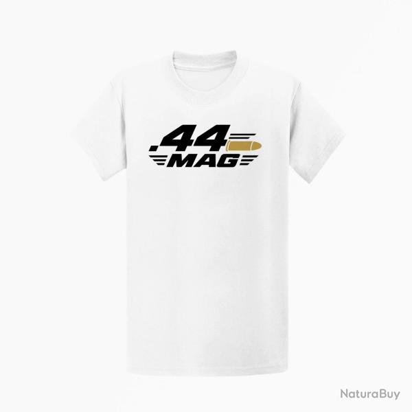 T-shirt Tir Sportif Calibre .44 Mag Blanc / Orange