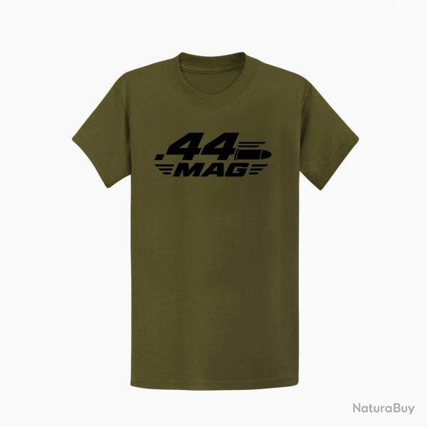 T-shirt Tir Sportif Calibre .44 Mag Kaki / Noir