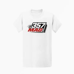 T-shirt Tir Sportif Calibre .357 Mag Blanc / Orange