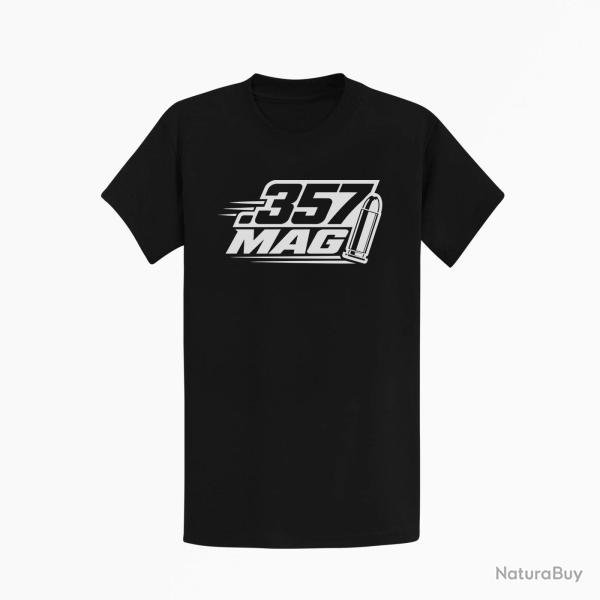 T-shirt Tir Sportif Calibre .357 Mag Noir