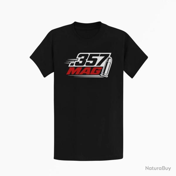 T-shirt Tir Sportif Calibre .357 Mag Noir / Orange