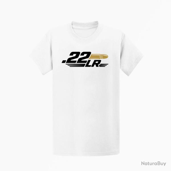T-shirt Tir Sportif Calibre .22 LR Blanc / Orange