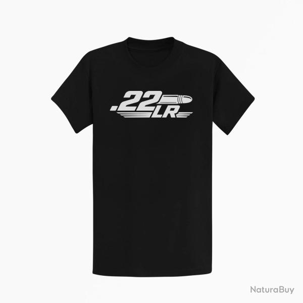 T-shirt Tir Sportif Calibre .22 LR Noir