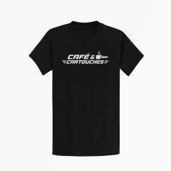 T-shirt Tir Sportif Caf&eacute; et cartouches Noir