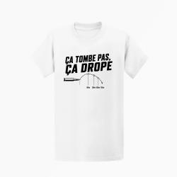 T-shirt Tir Sportif &Ccedil;a tombe pas, &ccedil;a droppe Blanc