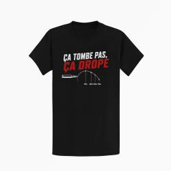 T-shirt Tir Sportif &Ccedil;a tombe pas, &ccedil;a droppe Noir / Orange