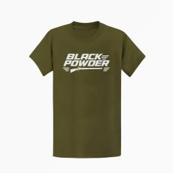 T-shirt Tir Sportif Black Powder Fusil &agrave; silex Kaki / Blanc