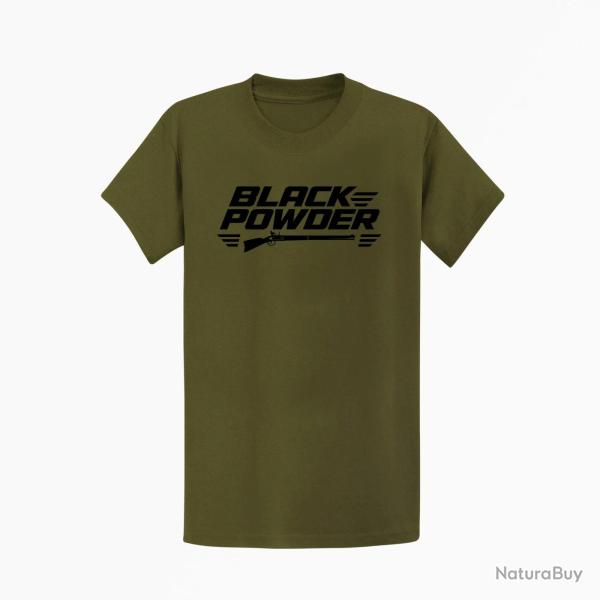 T-shirt Tir Sportif Black Powder Fusil � silex Kaki / Noir