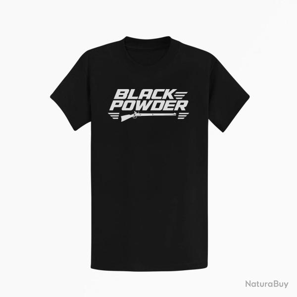 T-shirt Tir Sportif Black Powder Fusil � silex Noir