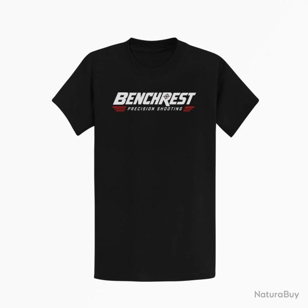 T-shirt Tir Sportif Benchrest Precision Shooting Noir / Orange