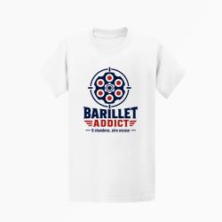 T-shirt Tir Sportif Barillet Addict Blanc / Orange
