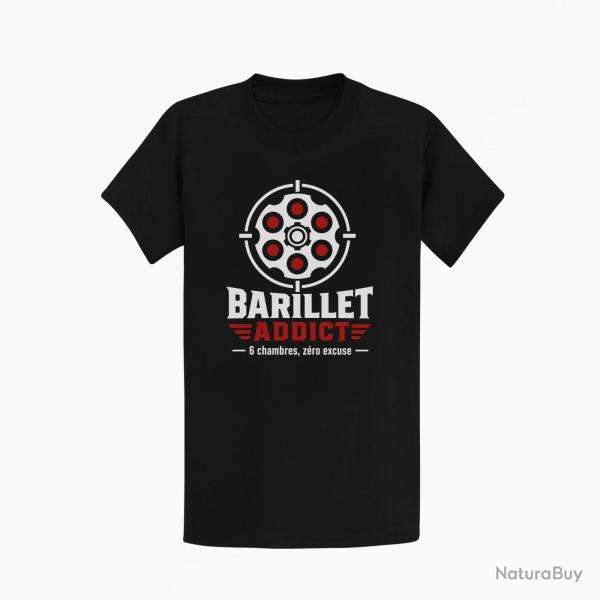 T-shirt Tir Sportif Barillet Addict Noir / Orange