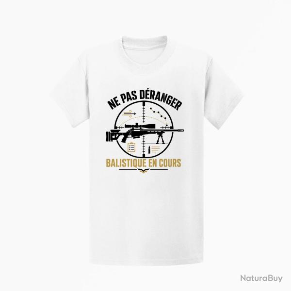 T-shirt Tir Sportif Balistique en cours Blanc / Orange