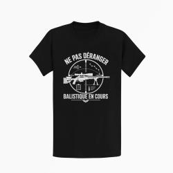 T-shirt Tir Sportif Balistique en cours Noir