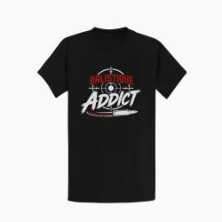 T-shirt Tir Sportif Balistique Addict Cible Noir / Orange