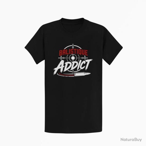 T-shirt Tir Sportif Balistique Addict Cible Noir / Orange