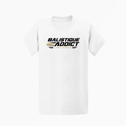 T-shirt Tir Sportif Balistique Addict Blanc / Orange