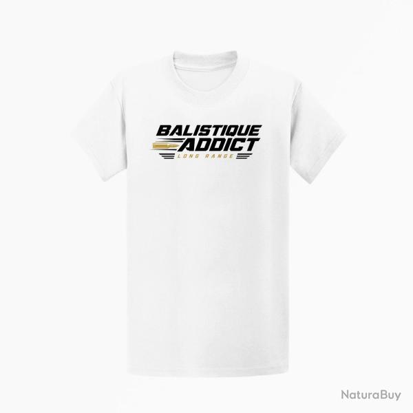 T-shirt Tir Sportif Balistique Addict Blanc / Orange