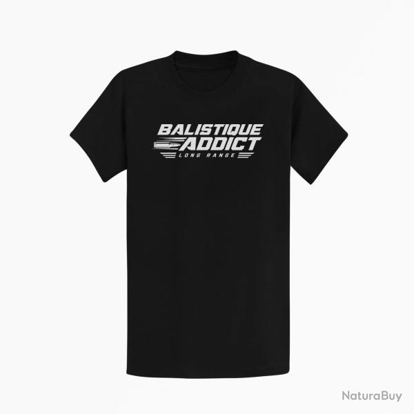 T-shirt Tir Sportif Balistique Addict Noir