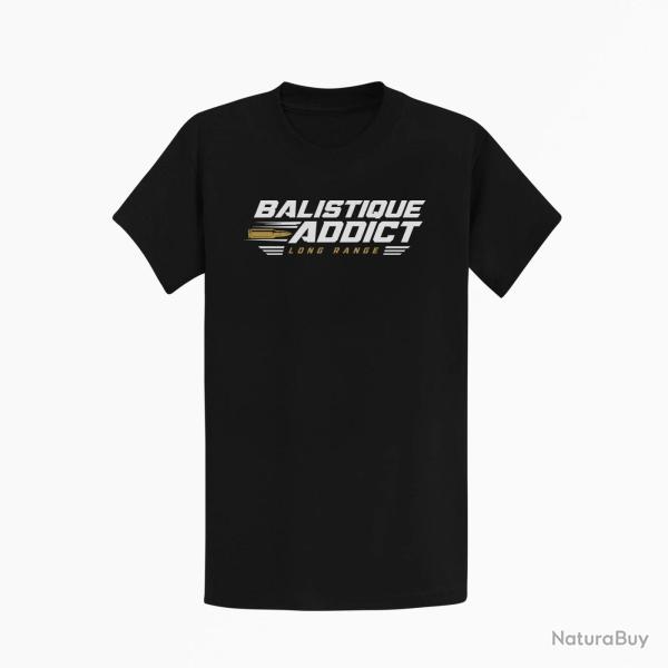T-shirt Tir Sportif Balistique Addict Noir / Orange