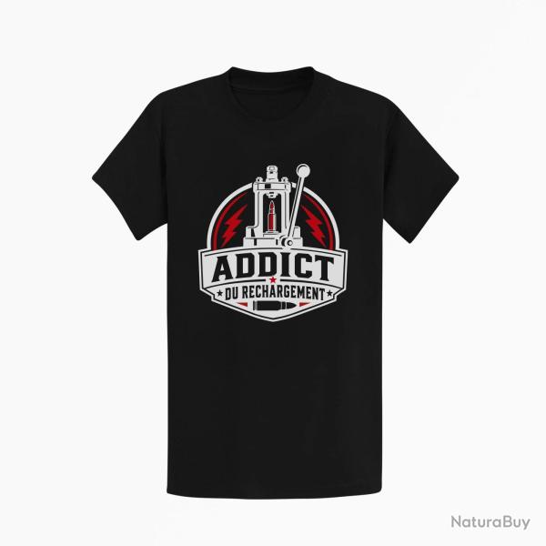 T-shirt Tir Sportif Addict du rechargement Noir / Orange